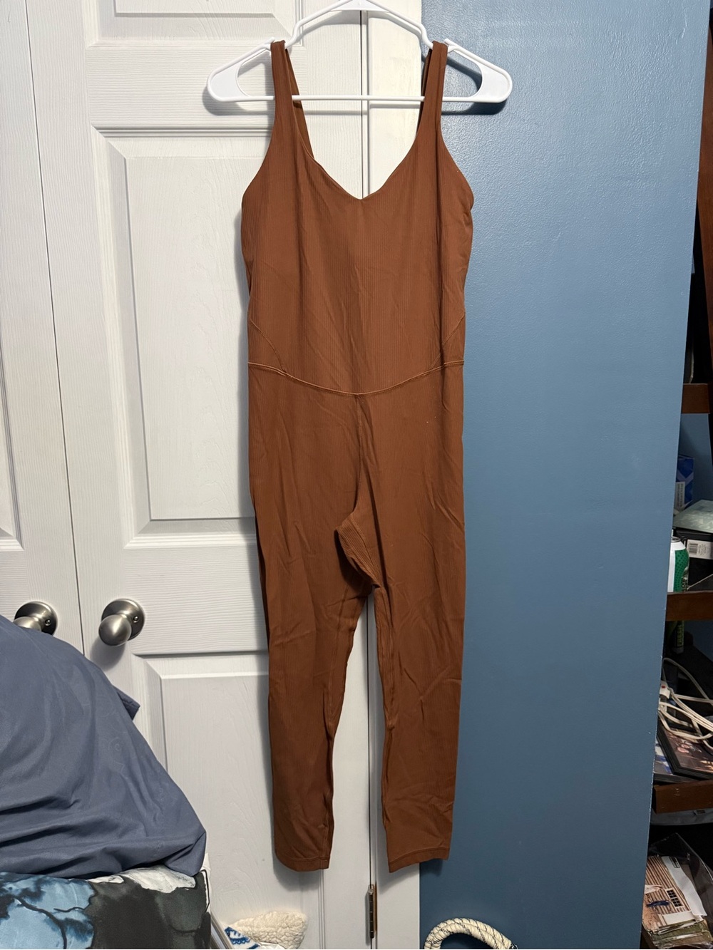 lululemon athletica Brown Sleeveless V-Neck Jumpsuit